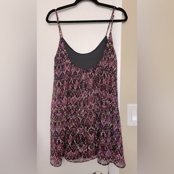 Show Me Your MuMu Purple Snake Print Mini Dress Size Medium - Picture 4 of 8